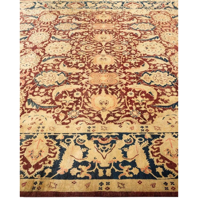 Solo Rugs Mogul, One-of-a-Kind Hand-Knotted Area Rug in Red, 8' 0" x 10' 2" For Sale - Image 4 of 8