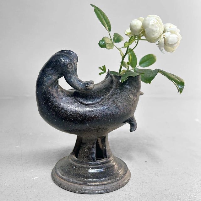 1950s Ceramic Duck Vase Japan, 1950s For Sale - Image 5 of 18