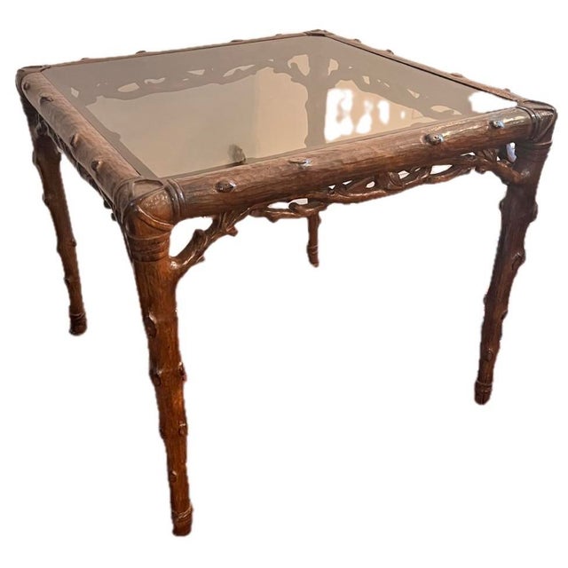 Vintage McGuire Faux Bois Game Table or Breakfast Table For Sale - Image 10 of 12