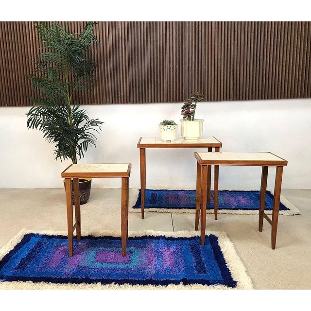 Abstract Graphic Rugs from Gilde, 1960s, Set of 2 For Sale - Image 14 of 16