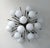 Not Yet Made - Made To Order 21st Century Mezzo Bronze Matte White Murano Flush Mount by Fabio LTD For Sale - Image 5 of 9