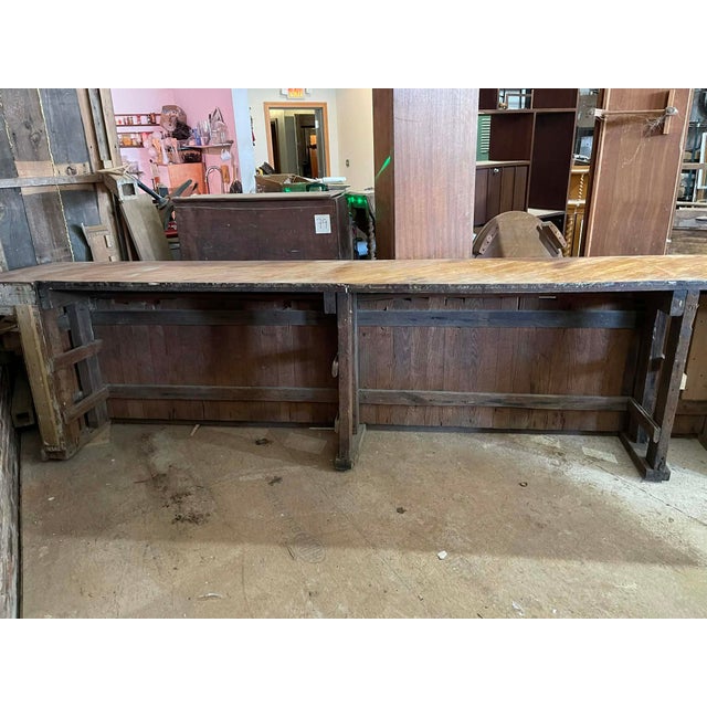 Mid 19th Century Antique Pine Eastern Shore Store Counter For Sale - Image 14 of 18