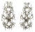 Large Pair of Maria Theresa Style Crystal 7-Light Wall Sconces, Italy Circa 1950 For Sale