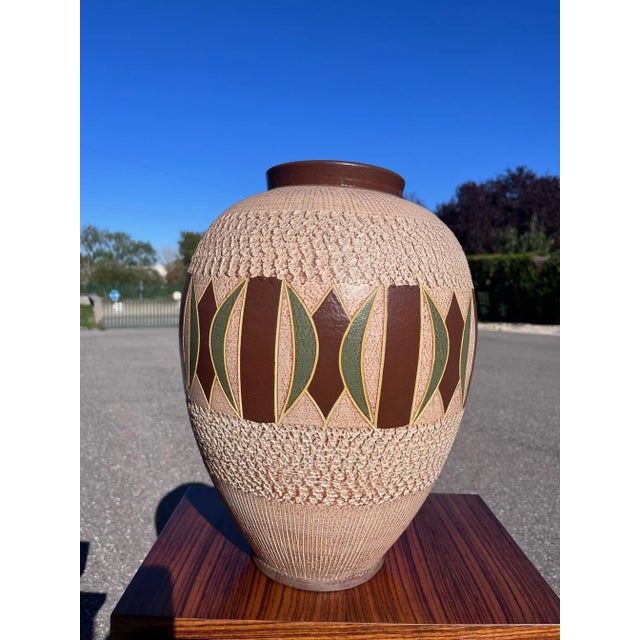Large Ceramic Vase, 1950s For Sale - Image 4 of 8
