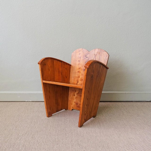 This small Constructivist armchair was designed and produced in Portugal, during 1930's. With clean and geometric shape,...