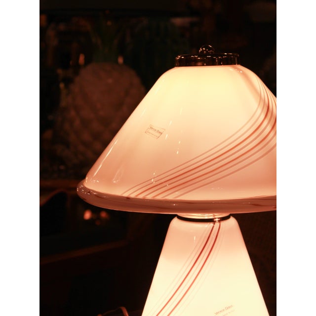 Large Italian Murano Glass Table Lamp from Venini, 1950s For Sale - Image 6 of 7