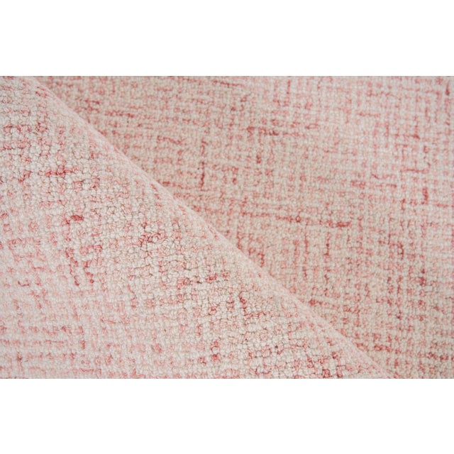 Exquisite Rugs Exquisite Rugs Caprice Tufted New Zealand Wool & Cotton Pink/Ivory Rug-6'X9' For Sale - Image 4 of 7