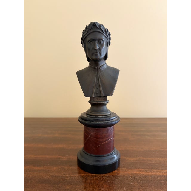 Grand Tour Style Brass and Marble Classical Figure Collection For Sale - Image 10 of 14