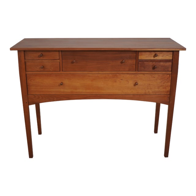 Stickley Cherry Arts & Crafts 6 Drawer Sideboard For Sale