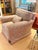 2010s Pair of Swivel Chairs in Vintage Ralph Lauren Block Print For Sale - Image 5 of 13