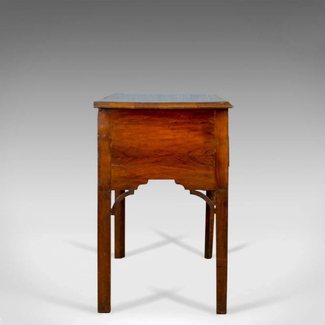 Traditional 1800s Georgian Walnut Lowboy Side Table For Sale - Image 3 of 11