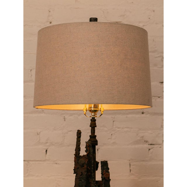 Brutalist Unique Vintage Brutalist Table Lamp For Sale - Image 3 of 12