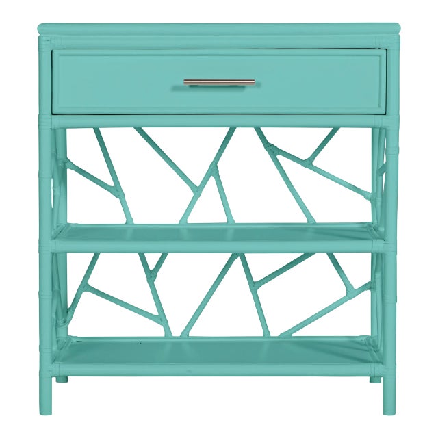 Tiffany End Table in Truquoise For Sale