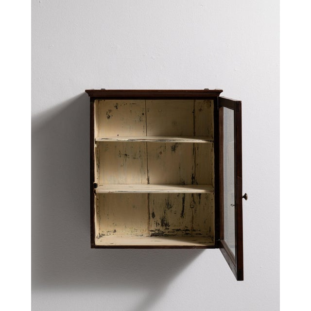 19th Century 19th Century France Red Wood Display Cabinet For Sale - Image 5 of 11