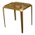 Luxe Lotus Bronze and Glass Side Table by Baker Furniture For Sale