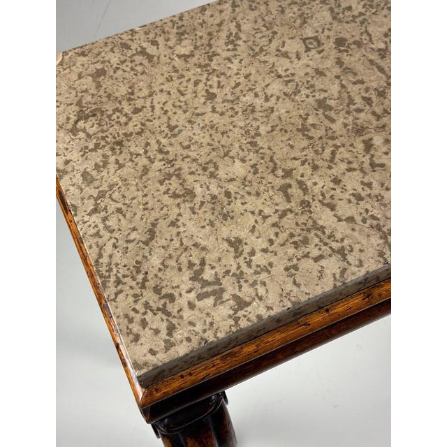 English Console Table with Marble For Sale - Image 6 of 18