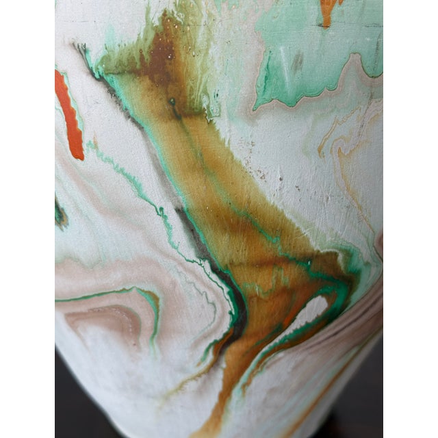 1960s Large 1960s Nemadji Pottery Vase For Sale - Image 5 of 8