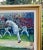 Bottle Green "English Cricket" Contemporary Figurative Sport Painting, Framed For Sale - Image 8 of 13