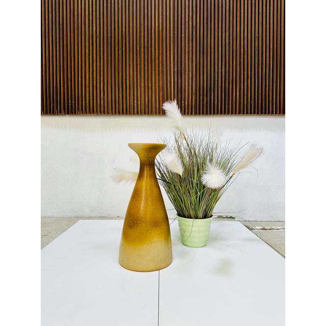 Sculptural Ochre Brown Ceramic Floor Vase from Carstens Tönnieshof, Germany, 1970s For Sale - Image 12 of 17