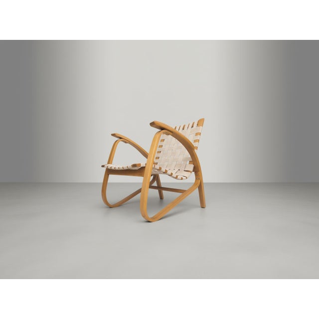 Sculptural Bentwood Lounge Chair by Jan Vaněk for Up Zavody, 1930s For Sale - Image 4 of 18