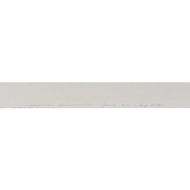 Entitled Landscape Impressionism, this 1975 lithograph on paper is by New York painter and printmaker Kathryn (Kay) Metz...