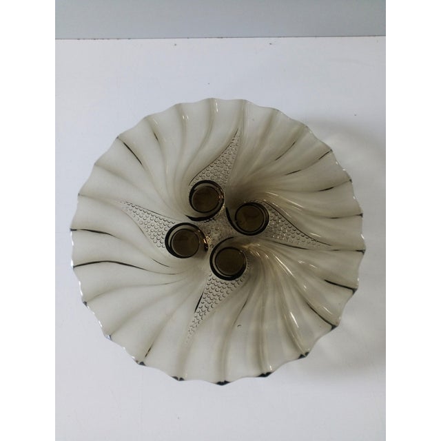 Art Deco Smoked Glass Dish For Sale - Image 3 of 4