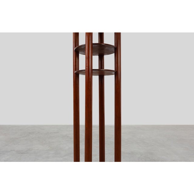 Vienna Secession Pedestal in Wood and Copper, Austria, 1910s For Sale - Image 3 of 11