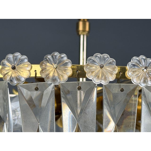 Silver Neoclassical, Basket Pendant Light, Bronze, Crystal, France, 20th C. For Sale - Image 8 of 17
