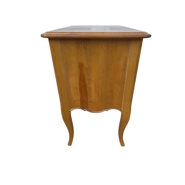 1990s Ethan Allen French Country Nightstand Chest End Side Table Bedroom Commode For Sale - Image 13 of 14