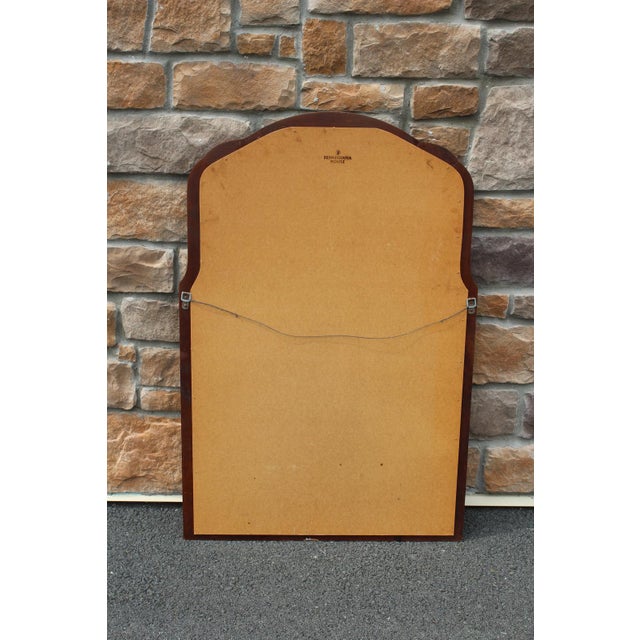 Pennsylvania House Mahogany Beveled-Edge Mirror For Sale - Image 12 of 14