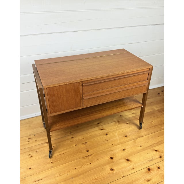 1960s Mid-Century Modern Danish Storage Cart, 1960s For Sale - Image 5 of 11