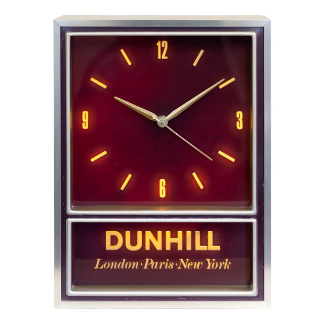 Vintage Clock from Dunhill, 1970s For Sale