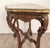 18th Century Italian Walnut Rococo Console With Marble Top For Sale - Image 12 of 18