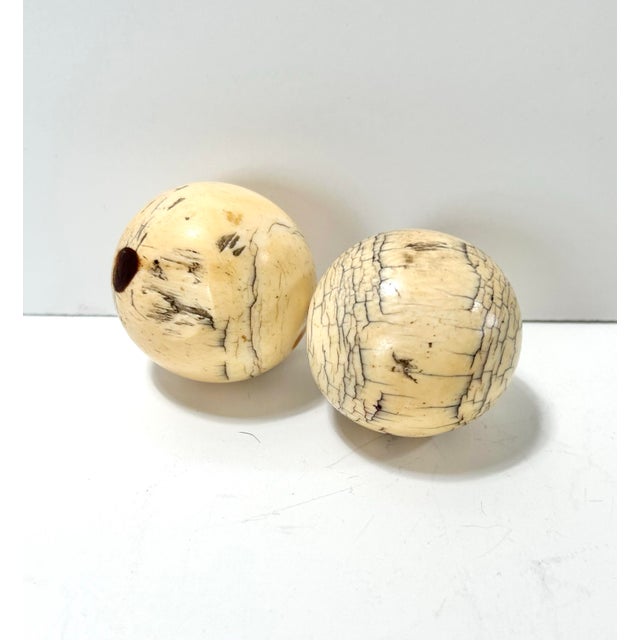 Vintage Stone Decorative Spheres – Marble, Granite & Carved Soapstone Orbs, Coffee Table Decor, Organic Modern Styling Objects - Set of 8 For Sale In Louisville - Image 6 of 12