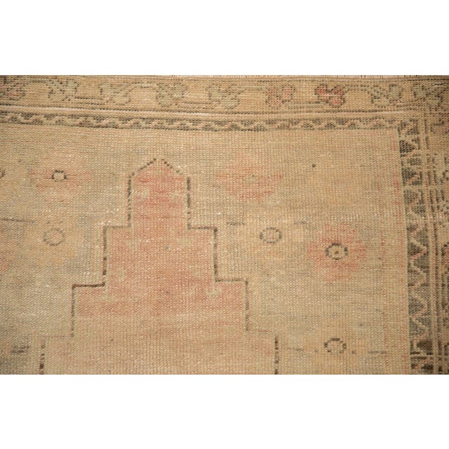 1980s Vintage Distressed Oushak Rug Runner - 2'9" x 6'1" For Sale - Image 5 of 8