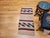 American Vintage Native American Navajo Area Rug, Handwoven Wool, Stripe Pattern,Ivory & Red, 2x4 For Sale - Image 3 of 16