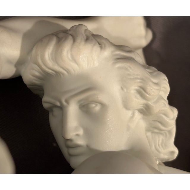 Vintage Johan Peter Molin Bisque Porcelain the Knife Wrestlers Sculpture For Sale - Image 13 of 14