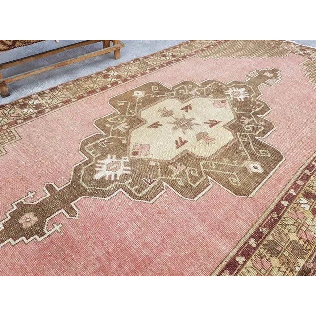 1960s Bohemian Vintage Area Carpet For Sale - Image 4 of 10