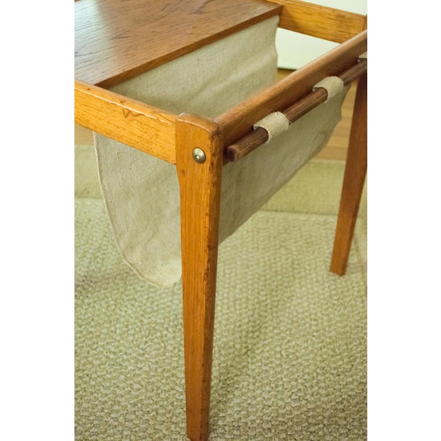 1965 Danish Modern Brdr Furbo Spottrup Teak And Canvas Magazine