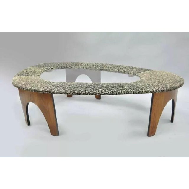 Very rare Mid-Century Modern arched coffee table by Henry P Glass from the intimate island suite for The Richbilt...
