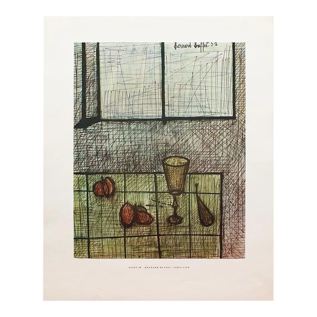 1950s After Bernard Buffet "Still-Life", First Edition Swiss Full-Color Print For Sale