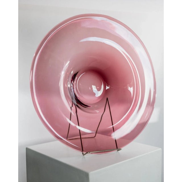 Mid-Century Murano Glass Bowl in Berry Glass, Italy, 1970s For Sale - Image 10 of 11