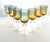 Mid-Century Modern 1970s Denby “Aurora, Amber-Blue” Set of 7 Wine Glasses For Sale - Image 3 of 5