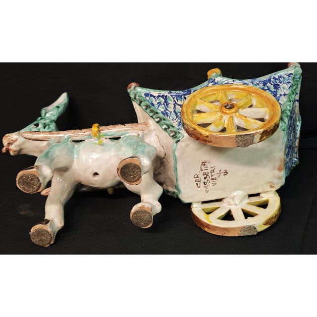 Large Vietri Ceramic Donkey from Cassetta, 1960s For Sale - Image 13 of 15