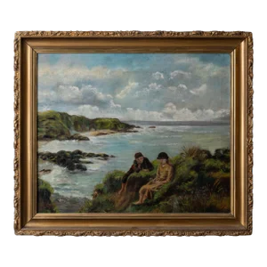 "Young Dreams” Genre Painting After James Clarke Hook