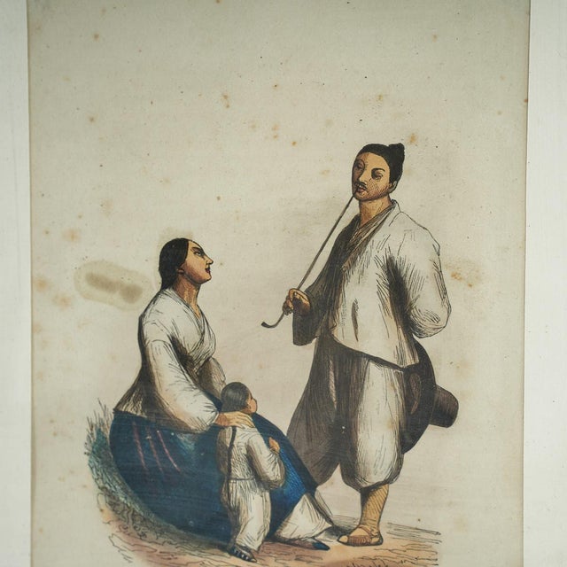 Auguste Walhem, Japanese Fisherman Family, 20th Century, Print For Sale - Image 3 of 5