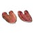 Pair of Contemporary Studio Pottery Leaf Form Trays Signed 2017 For Sale