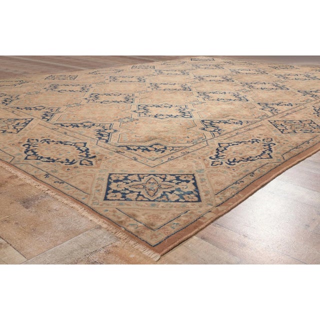 Textile Mid 20th Century Mid 20th Century Vintage Persian Kerman Rug - 09'06 x 13'00 For Sale - Image 7 of 9