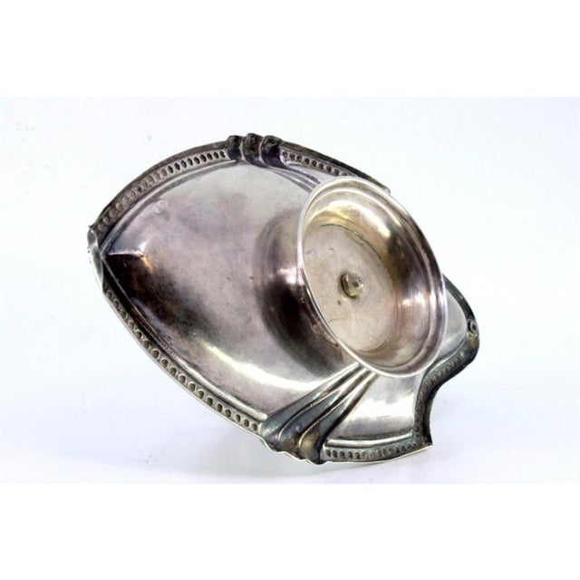 Silver Paddle with Pearly Friezes and Leaf-Shaped Reliefs For Sale - Image 4 of 8