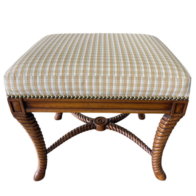 This William Switzer ottoman reflects the brand’s refined take on classical English and American traditional design, with...